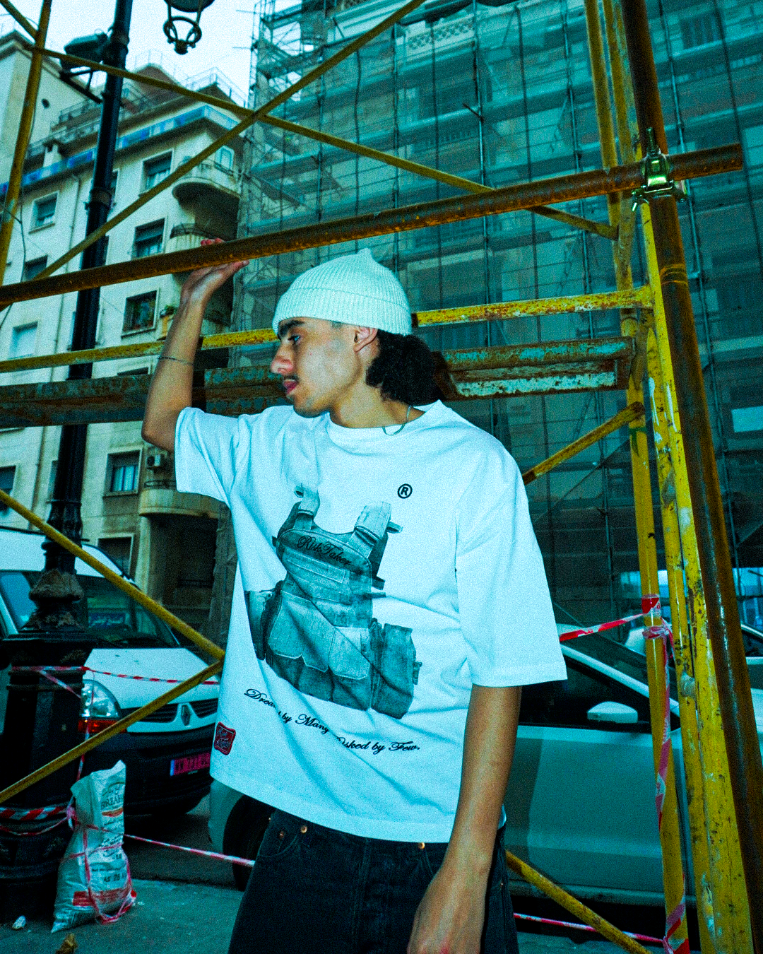 Risk Taker Vest Tee (White)