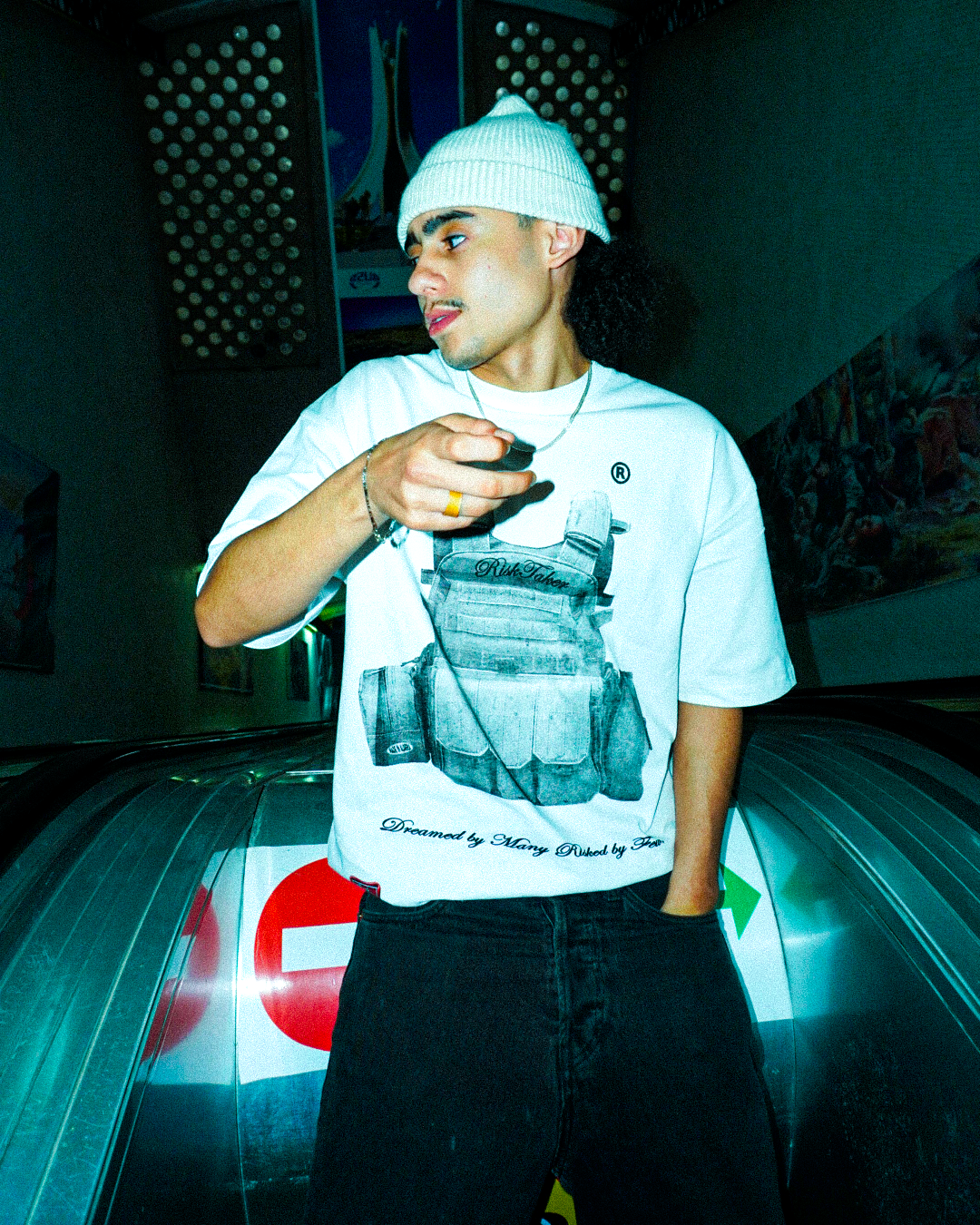 Risk Taker Vest Tee (White)